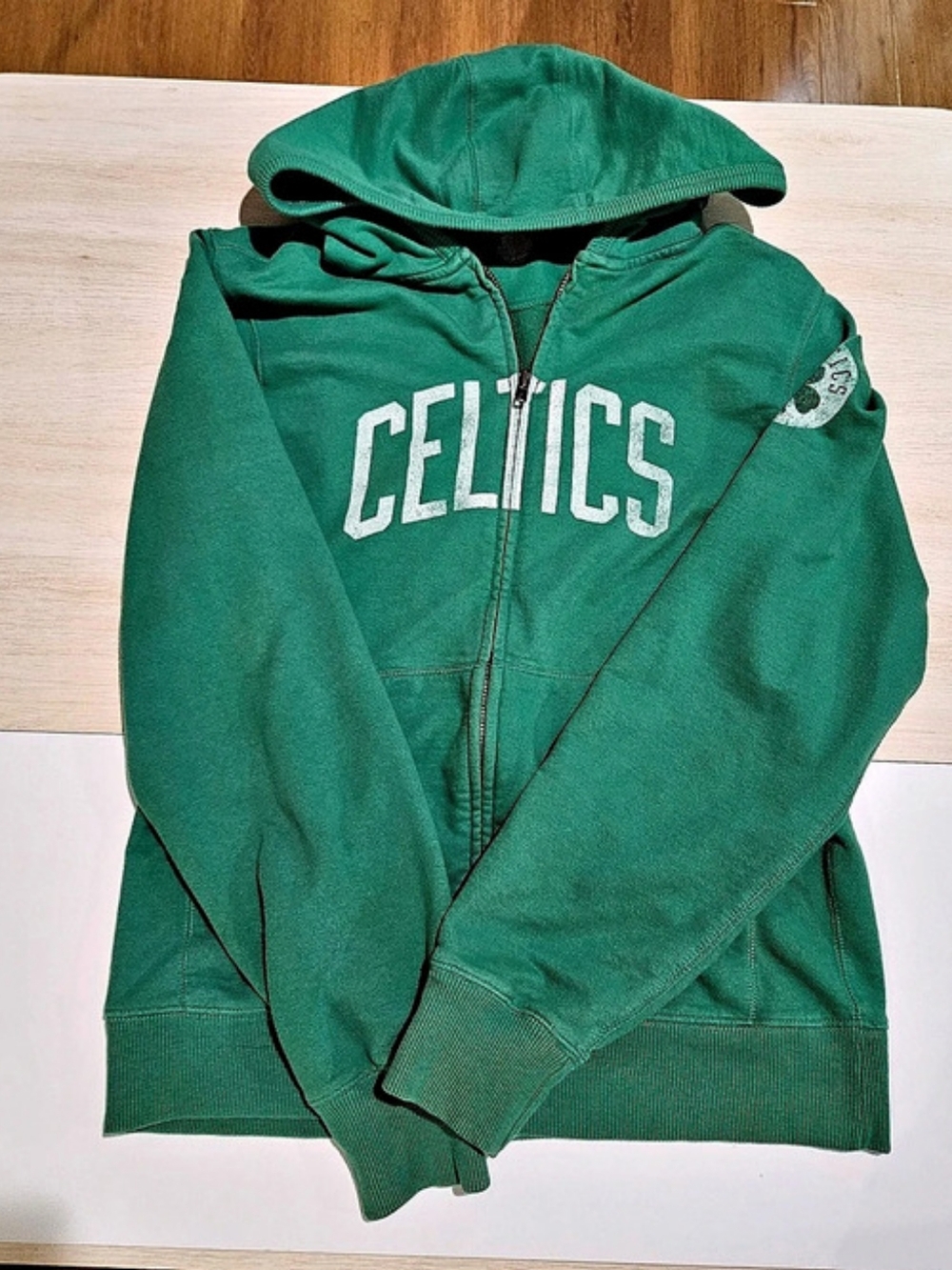 adidas Boston Celtics NBA Full-Zip Hoodie Green Small